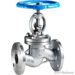 High-corrosion resistant 2-inch DN50 CF8M (316) stainless steel flanged globe valve, PN16 rating, ideal for harsh chemical processing and industrial manufacturing environments.
