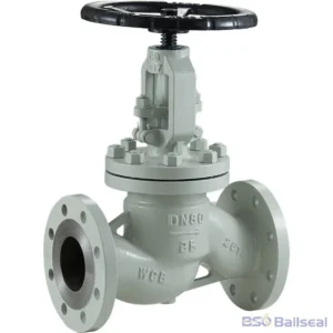 Heavy-duty 3-inch DN80 WCB cast steel globe valve with PN16 flanged connection, OS&Y design, manufactured for reliable industrial water and steam pipeline shutoff.