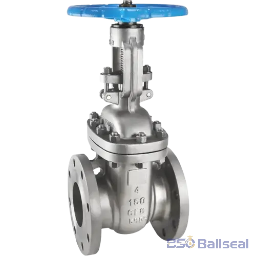 4" Class 150 CF8 stainless steel flanged gate valve (API 600, OS&Y bolted bonnet design) - BALLSEAL