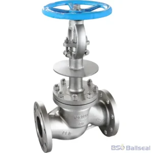 Industrial 4-inch DN100 CF8 stainless steel cryogenic globe valve featuring an extended bonnet and drip plate, flanged PN40, designed for low-temperature and LNG pipeline applications.