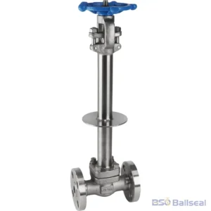 1/2 inch F304 forged stainless steel cryogenic flanged gate valve Class 300 with extended bonnet