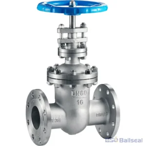 DIN standard DN80 PN16 CF3M stainless steel flanged gate valve NRS