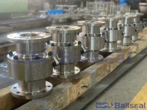 DN100 PN16 Titanium Alloy TA10 Ball Valve with Flanged Ends, corrosion-resistant and precise control for industrial applications.