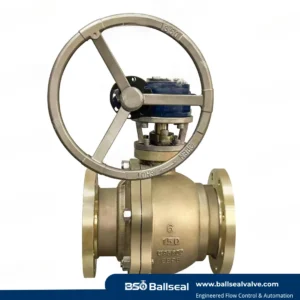 6 inch C95800 ball valve with 150LB pressure rating and flange connection